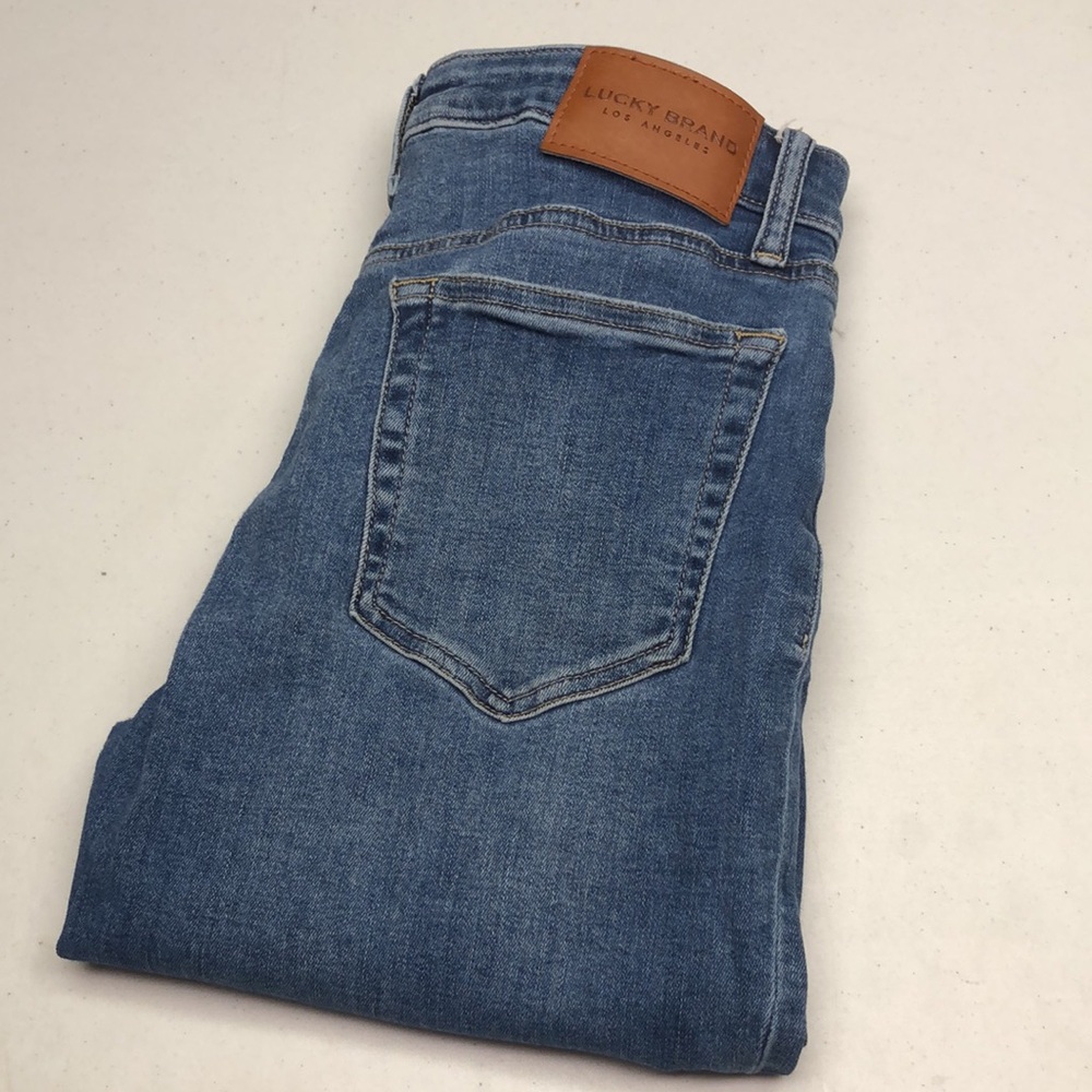 VINTAGE LUCKY BRAND BUTTONFLY BRIDGETTE HIGH-RISE SKINNY JEANS 4/27x26 🍀